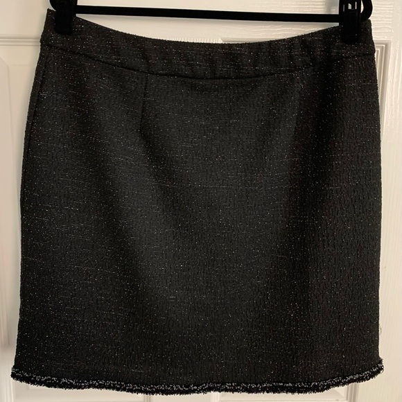 Lane Bryant Black and Silver Tweed Skirt - Picture 1 of 5